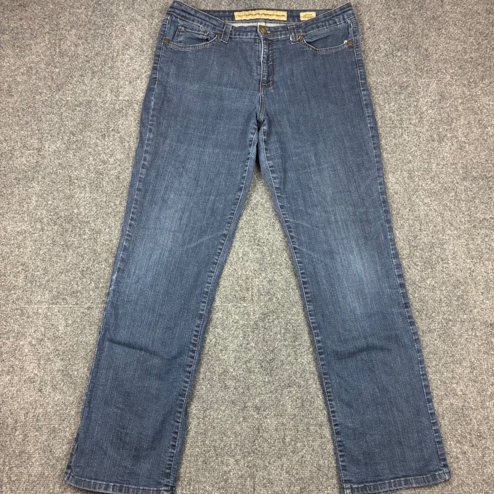 Nine West Vintage America Jeans Womens Size 14/31 Straight Leg Blue Denim